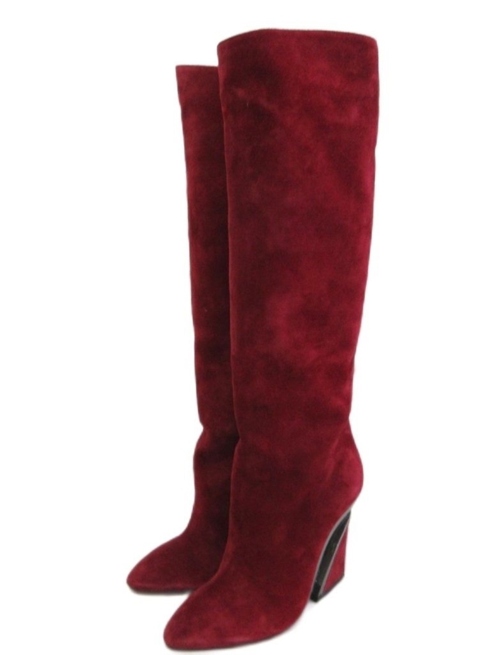 Christian Louboutin Levitibotta 100 Metal Plex Suede Boots EU 37